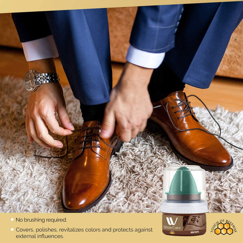 Shoe Cream Brown | 1.69 fl oz | WBM SHOE CARE